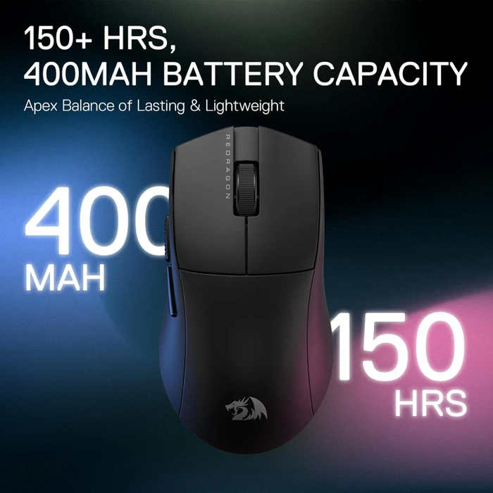 Redragon M916 K1NG Pro 4K Wireless Gaming Mouse schwarz, USB/Bluetooth
