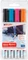 edding 95 Glasmarker schwarz/hellblau/pink/orange, 4er-Set, Etui mit Aufhängelasche Vorschaubild