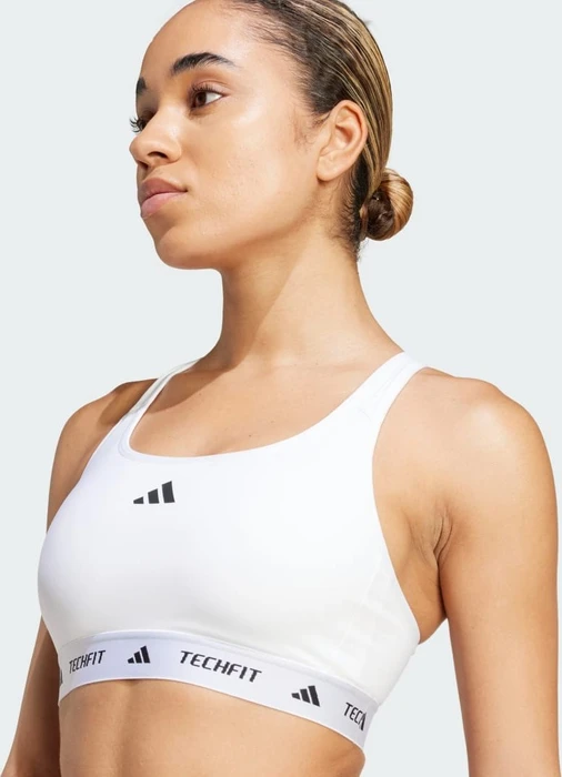 adidas TECHFIT Medium-Support Sport-BH white (Damen)