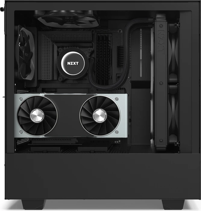 NZXT H510i, schwarz, Glasfenster