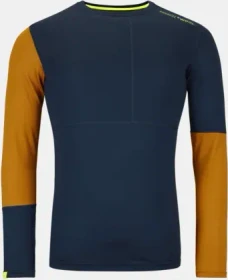 Ortovox 185 Rock'N'Wool Funktionsshirt langarm deep ocean (Herren)