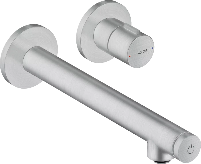 Hansgrohe Axor Uno Unterputz für Wandmontage Select mit Auslauf 221mm brushed chrome