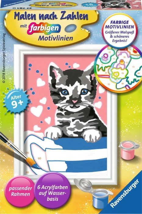 Ravensburger Malen nach Zahlen Kleines Kätzchen