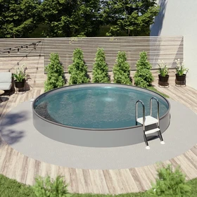 Pool Total Bronze Stahlwandpool rund 350x120cm
