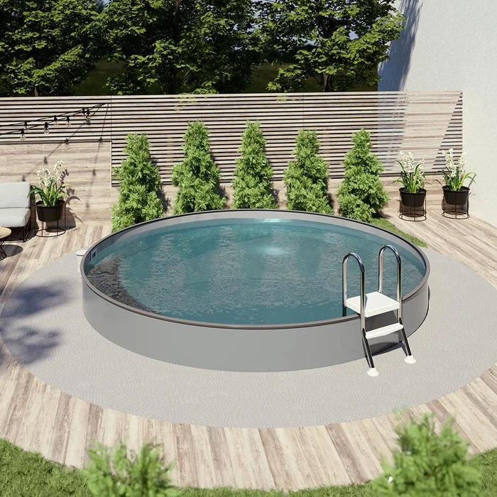 Pool Total Bronze Stahlwandpool rund 350x120cm