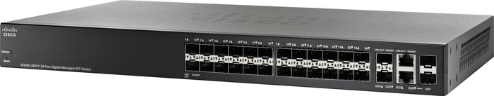 Cisco SG300 Rackmount Gigabit Managed Switch, 26x SFP, 26x RJ-45, 2x RJ-45/SFP