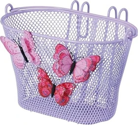 Basil Jasmin Butterfly Junior Fahrradkorb lila