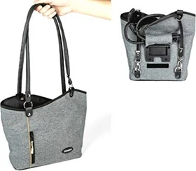 Haberland Melanie Rucksack ohne Adapter Lenkertasche grau