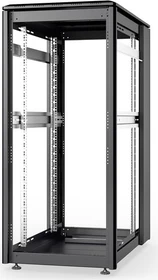 Digitus Professional Unique Serie Serverschrank 26HE, offenes Gestell, schwarz, 1000mm tief