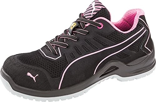 Puma Fuse TC Pink S1P Sicherheitsschuhe schwarz/rosa (Damen)