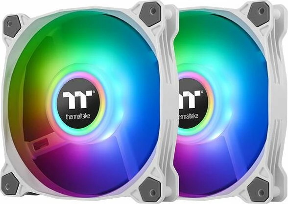 Thermaltake Pure Duo 14 ARGB Sync Radiator Fan weiß, LED-Steuerung, 140mm, 2er-Pack