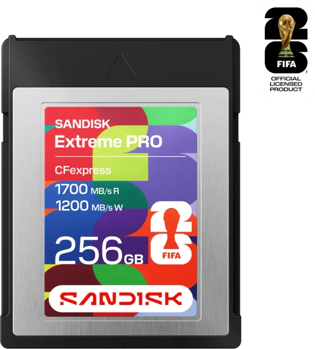 SanDisk FIFA World Cup 2026 Edition R1700/W1200 CFexpress 2.0 Type B 256GB