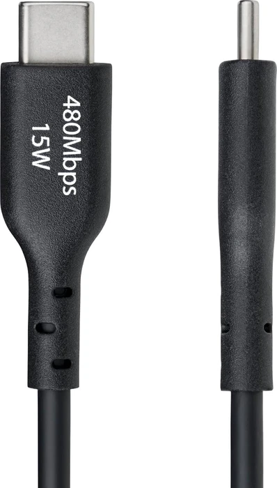 StarTech USB 2.0 Kabel, USB-C 2.0 auf USB-A 2.0, 3A Schnellladekabel, TPE-Mantel, schwarz, 4m