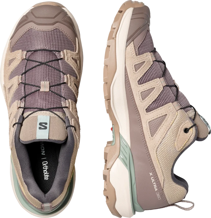 Salomon X Ultra 360 Leather iron/desert tan/green milieu (Damen)