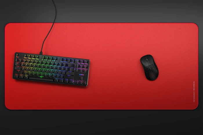 Pulsar Gaming Gears ParaControl XXL eSports Level Premium Gaming-Mauspad V2, 900x400mm, rot