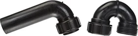 Geberit Röhrensiphon für Ausgussbecken, mit Quetschverschraubung, Einlauf vertikal und Abgang horizontal, 50/50mm