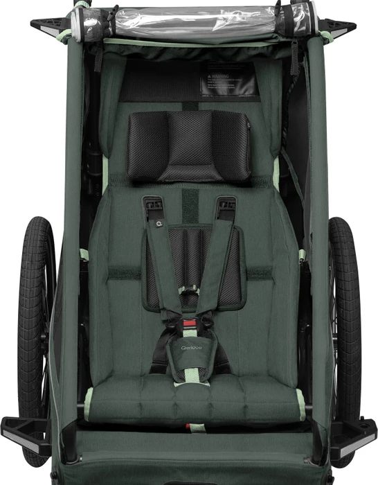 Qeridoo Kidgoo 1 Fahrradanhänger forest green (Modell 2026)