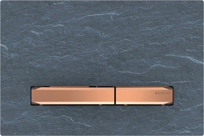 Geberit Sigma50 Betätigungsplatte Mustang Schiefer/rotgold