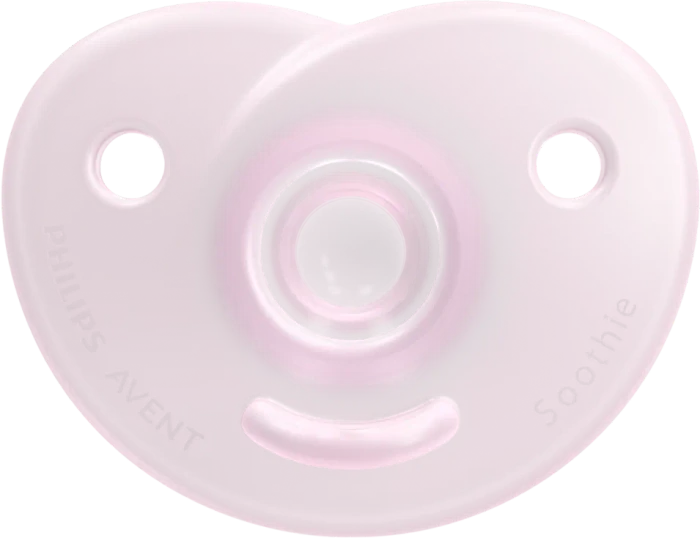 Philips Avent SCF099/22 Soothie Shapes Beruhigungsschnuller, 0-6M, Silikon, rosa/pink, 2 Stück