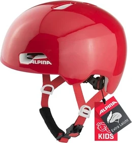 Alpina Hackney Kinderhelm red gloss