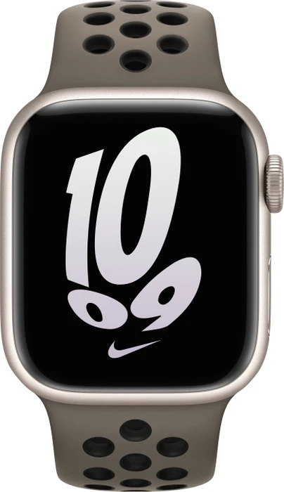 Apple Nike Sportarmband Regular für Apple Watch 41mm Olive Grey/schwarz