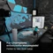 Nyfter Nyfpad XXL Liquid Premium Gaming Mousepad, 900x500mm, Design blau/schwarz Vorschaubild