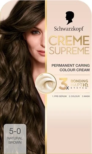 Schwarzkopf Creme Supreme Haarfarbe 5-0 natural brown, 60ml