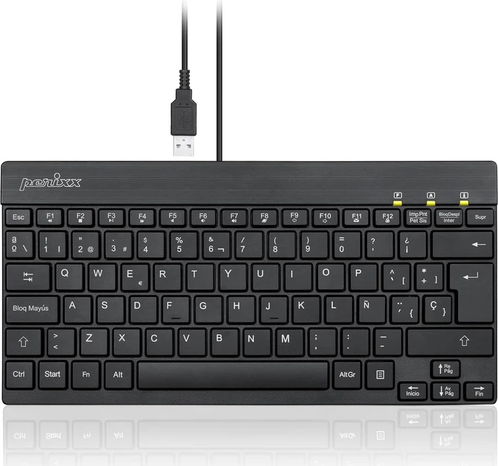 Perixx Periboard-426 Mini, schwarz, USB, FR