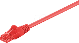 goobay Patchkabel, Cat6, U/UTP, RJ-45/RJ-45, 1.5m, rot