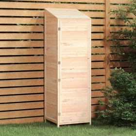 vidaXL Massivholz Geräteschrank 55x174cm natur