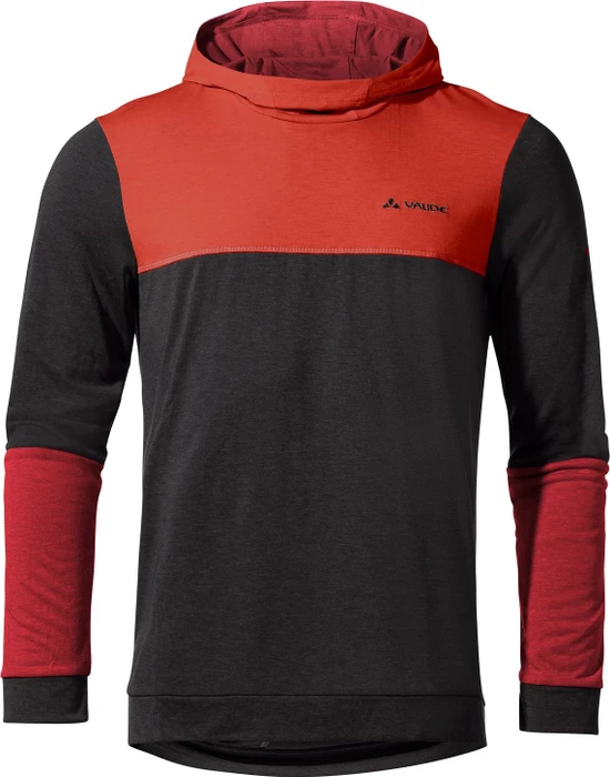 Vaude Qimsa Hoody Funktionsshirt langarm glowing red (Herren)