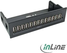 InLine 5.25" Frontpanel, 13x USB 2.0