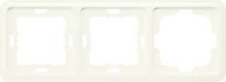 Siemens DELTA profil Rahmen 222x80mm 3-Fach mit 1 Ausschnitt, titanweiß