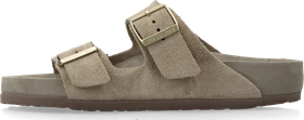 Birkenstock Arizona Veloursleder allover taupe