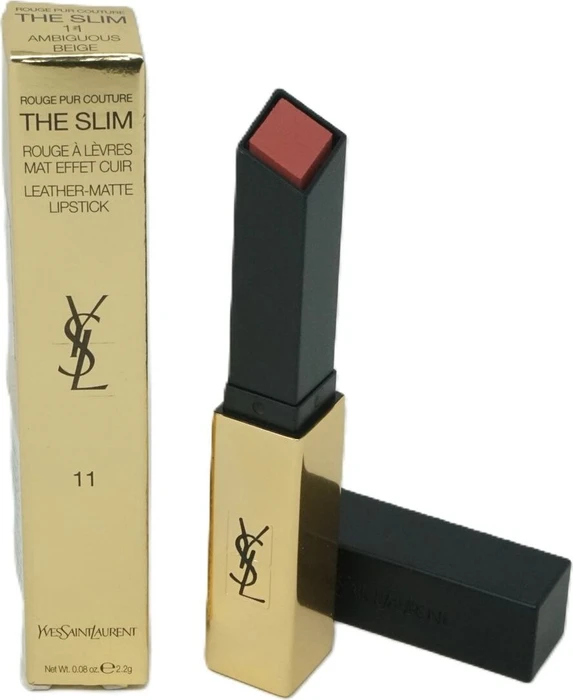 Yves Saint Laurent Rouge Pur Couture The Slim Glow Matte Lippenstift 209 Furtive Caramel, 2.1g