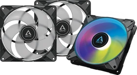 ARCTIC P14 PWM PST A-RGB 0dB schwarz, 140mm, 3er-Pack