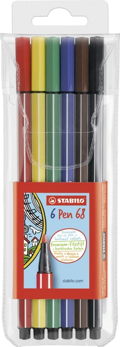 68 sortiert, 6er-Set, Etui