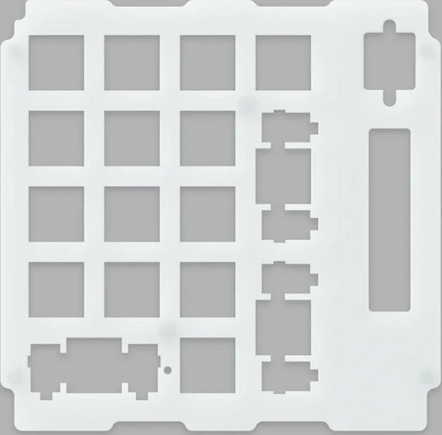 Glorious GMMK Wireless Numpad, Switch Plate (Numpad), Kunststoff (Polycarbonat), weiß