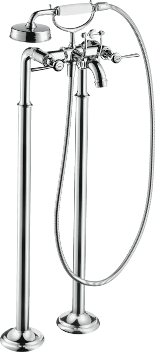 Hansgrohe Axor Montreux 2-Griff Wannenarmatur bodenstehend mit Hebelgriffen chrom