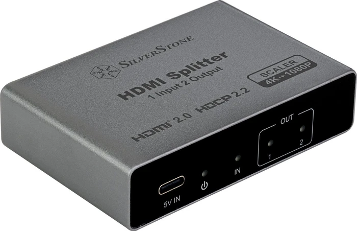 SilverStone HS12, HDMI Splitter 1 in 2 out 4K/60Hz