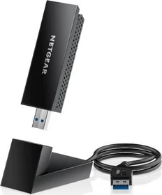 Netgear AXE3000 Wi-Fi 6E Adapter, 2.4GHz/5GHz/6GHz WLAN, USB-A 3.0 [Stecker] (A8000)