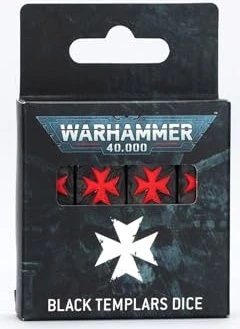 Games Workshop Warhammer 40.000 - Würfelset: Black Templars 2025