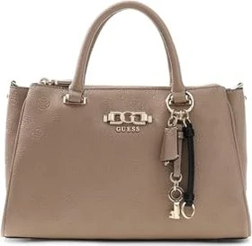 Guess Anise Triple Compartment Satchel Handtasche taupe