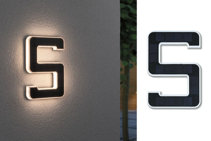 Paulmann Outdoor Solar Hausnummer 5 LED Hausnummernleuchte