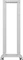 Lanberg Open Rack Series 19" Open Frame Rack 42HE, 4-Pfosten, mit Rollen, Flat Pack, tiefenverstellbar, 430-590mm, RAL 7035, 800mm tief Vorschaubild