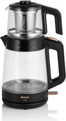 Arzum AR3101-CC Gusto Glas-Wasserkocher/Teekocher