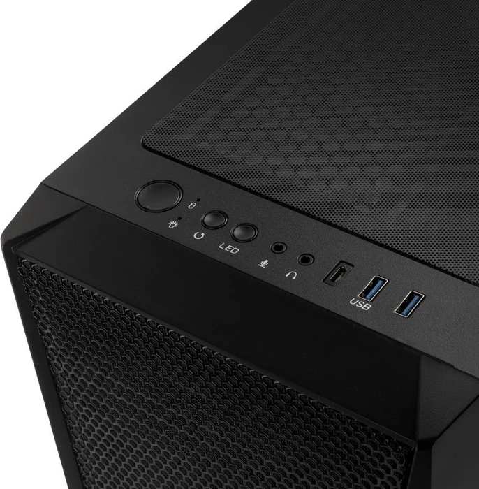 Raijintek Silenos MS, schwarz, Glasfenster