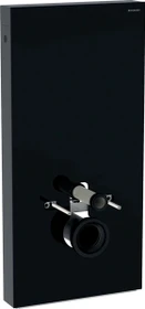 Geberit Monolith Sanitärmodul für Wand-WC, 101cm, Glas schwarz/Aluminium schwarzchrom