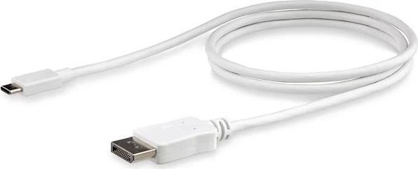 StarTech USB-C 3.1 [Stecker] auf DisplayPort 1.2 [Stecker] 4K 60Hz Adapterkabel weiß, 1m