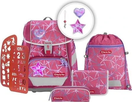 Step by Step 2in1 Plus Star Stella Schultaschen-Set, 6-tlg.